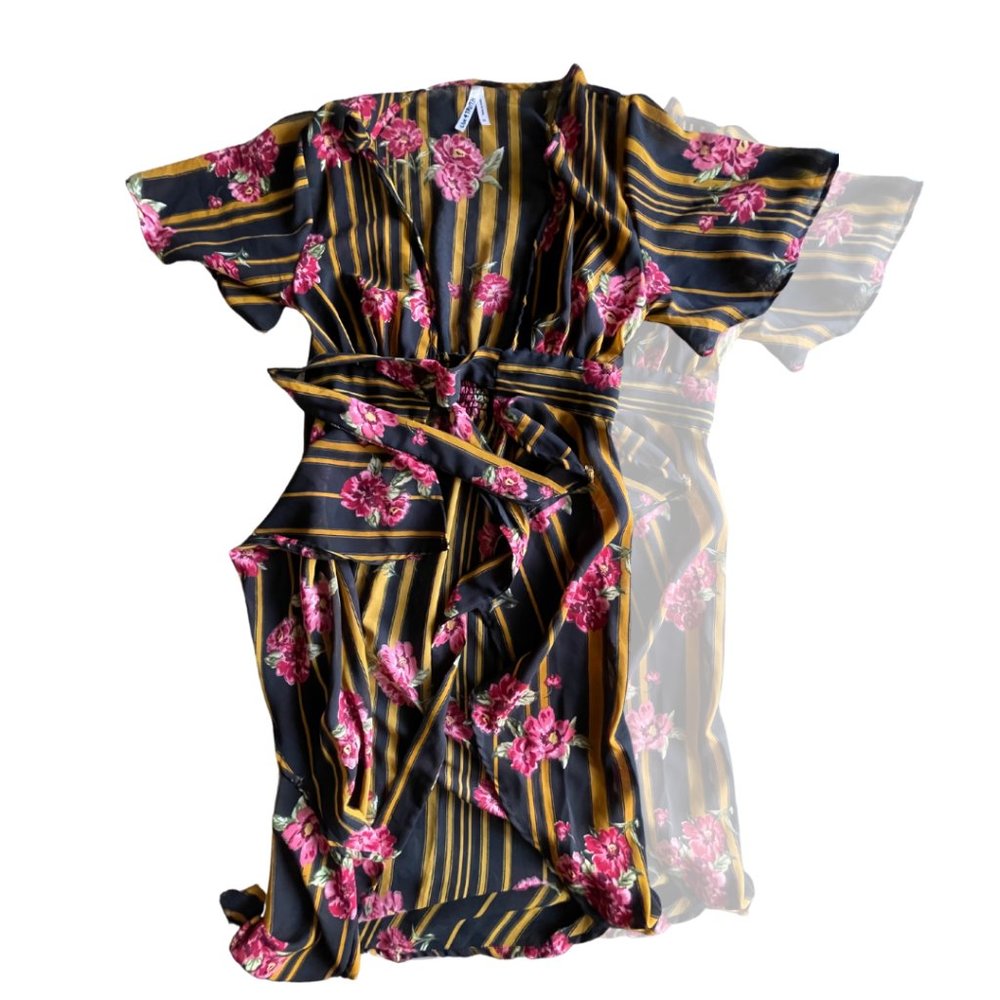 Floral Front Tie Blouse